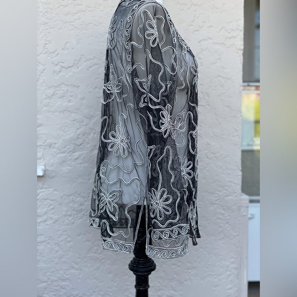 Sheer Dress Blouse/ jacket - Picture 3 of 7